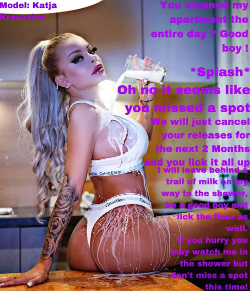 If you do a good job you might be seeing her naked