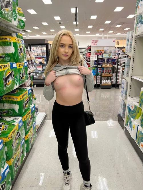 I'll flash you my small tits anywhere you want 😝