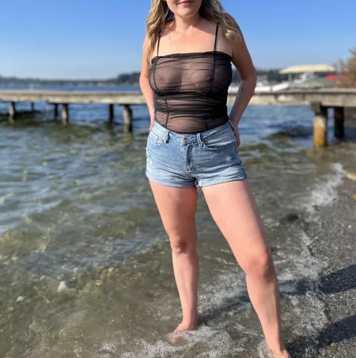 It might be fall but I’m always down for water play.