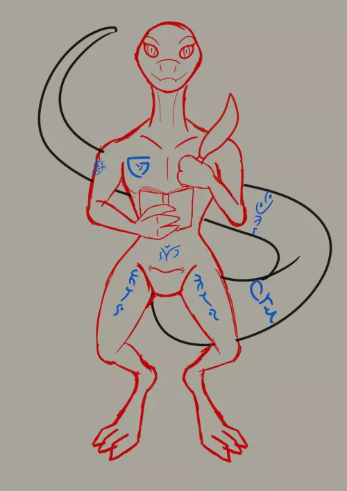 namless lizardfolf wizard WIP[f] (NEWTYPE89)