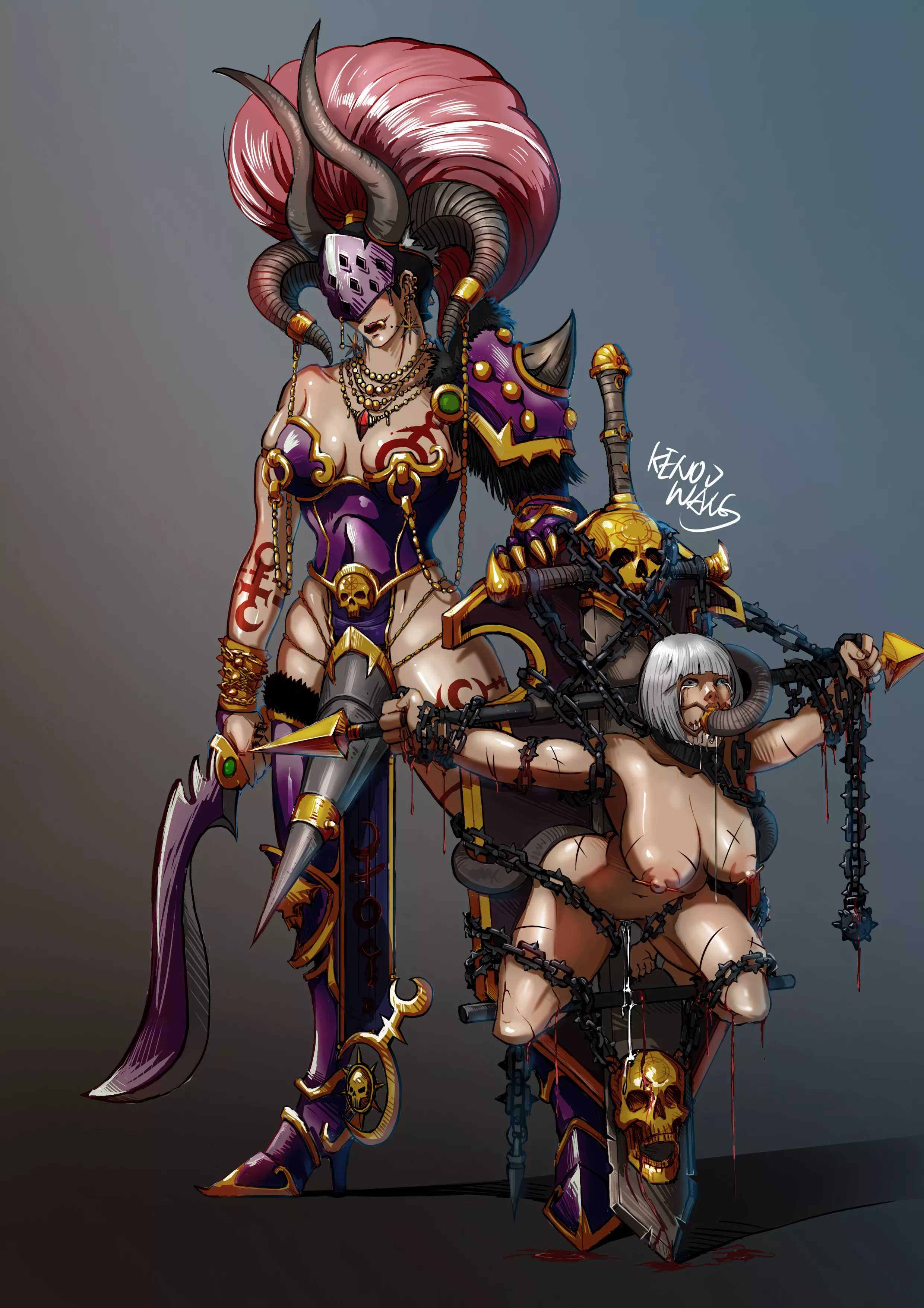 Sister of Battle owned by Slaanesh worshipper