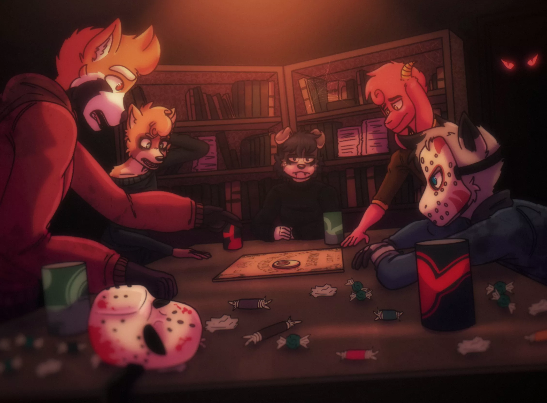 spooky night mysteries (Art by me @SolarJay_ on Twitter)