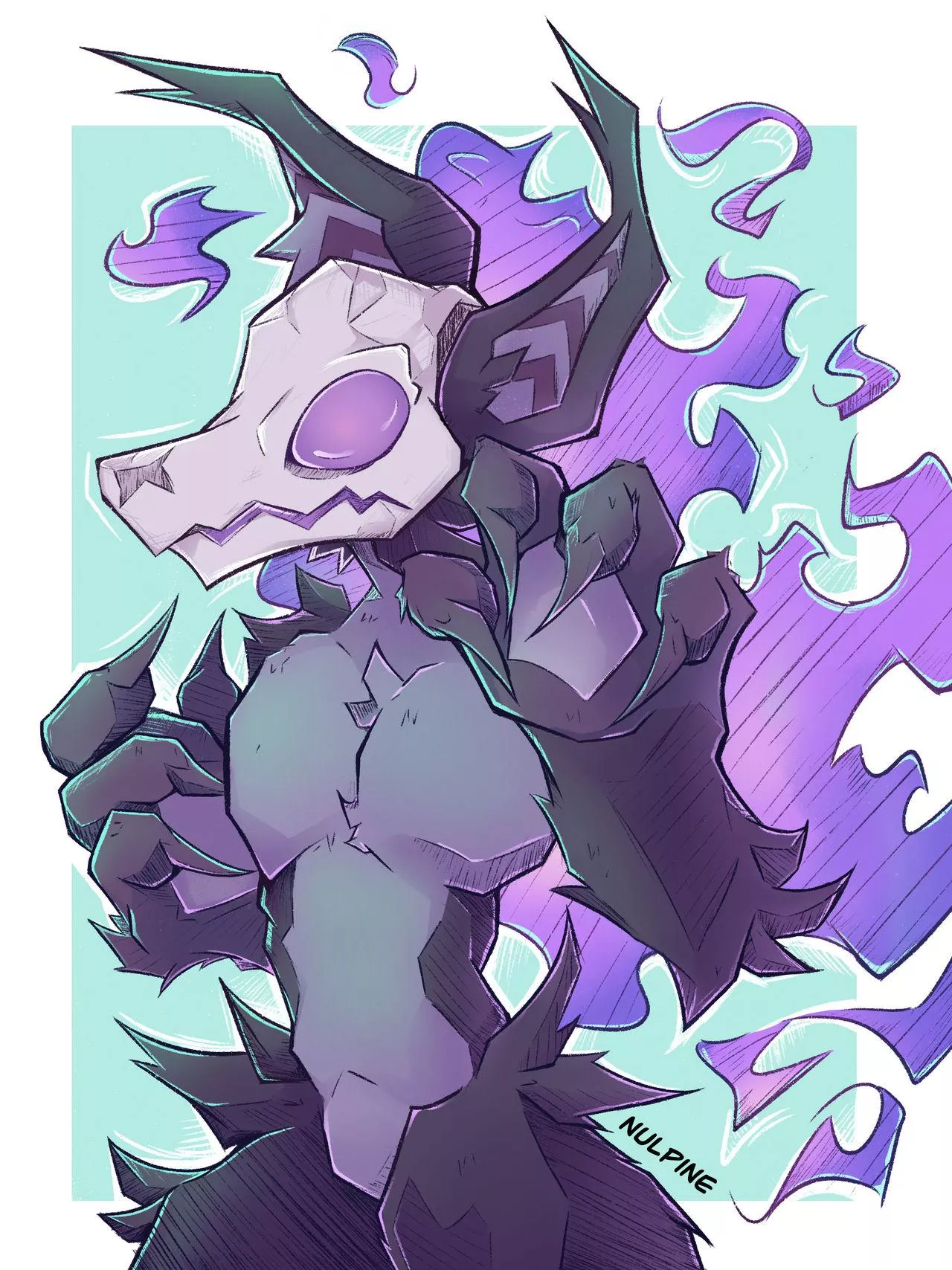 💜VoidSkull Wolf 💜 Big paws 🐾 Gonna do a rework soon but would like to hear your thoughts on my boy 🐾