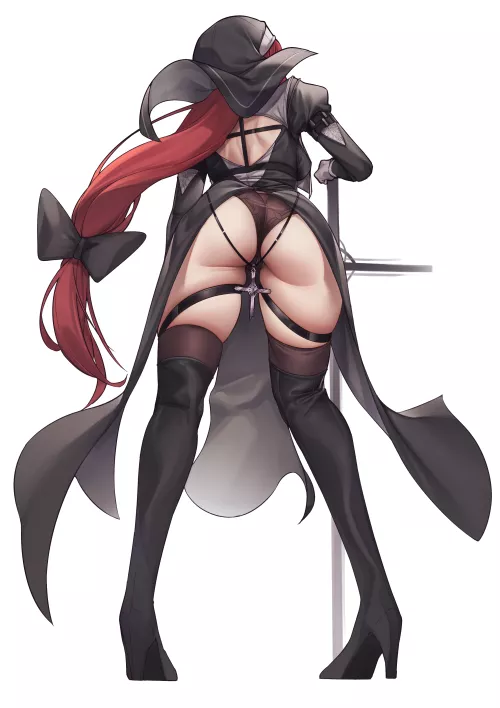 a nun's great ass and thighs (by MUNG)