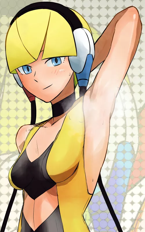 Elesa showing off on stage (TNS)