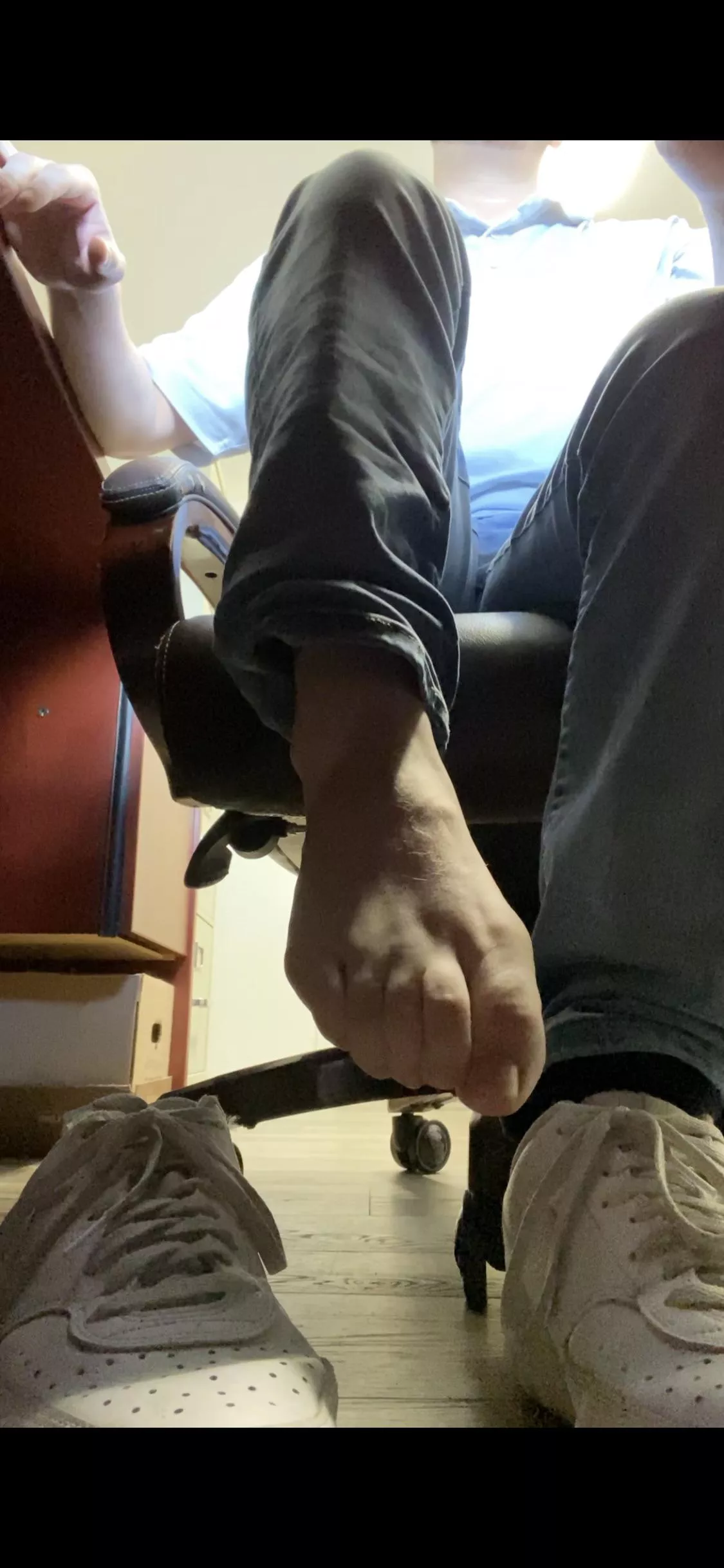 This is how you shove your foot in someones mouth 😅