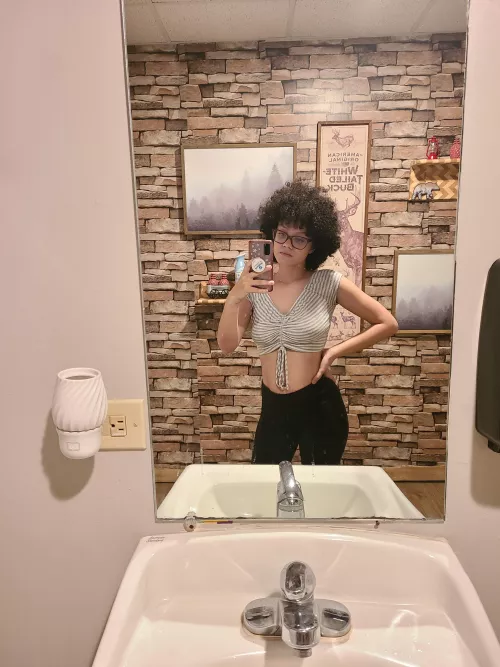 Biracial babe with a fro