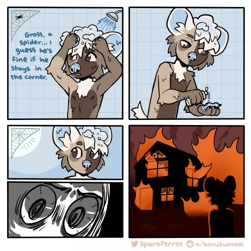 just to be safe (by me, spareferret on twitter)