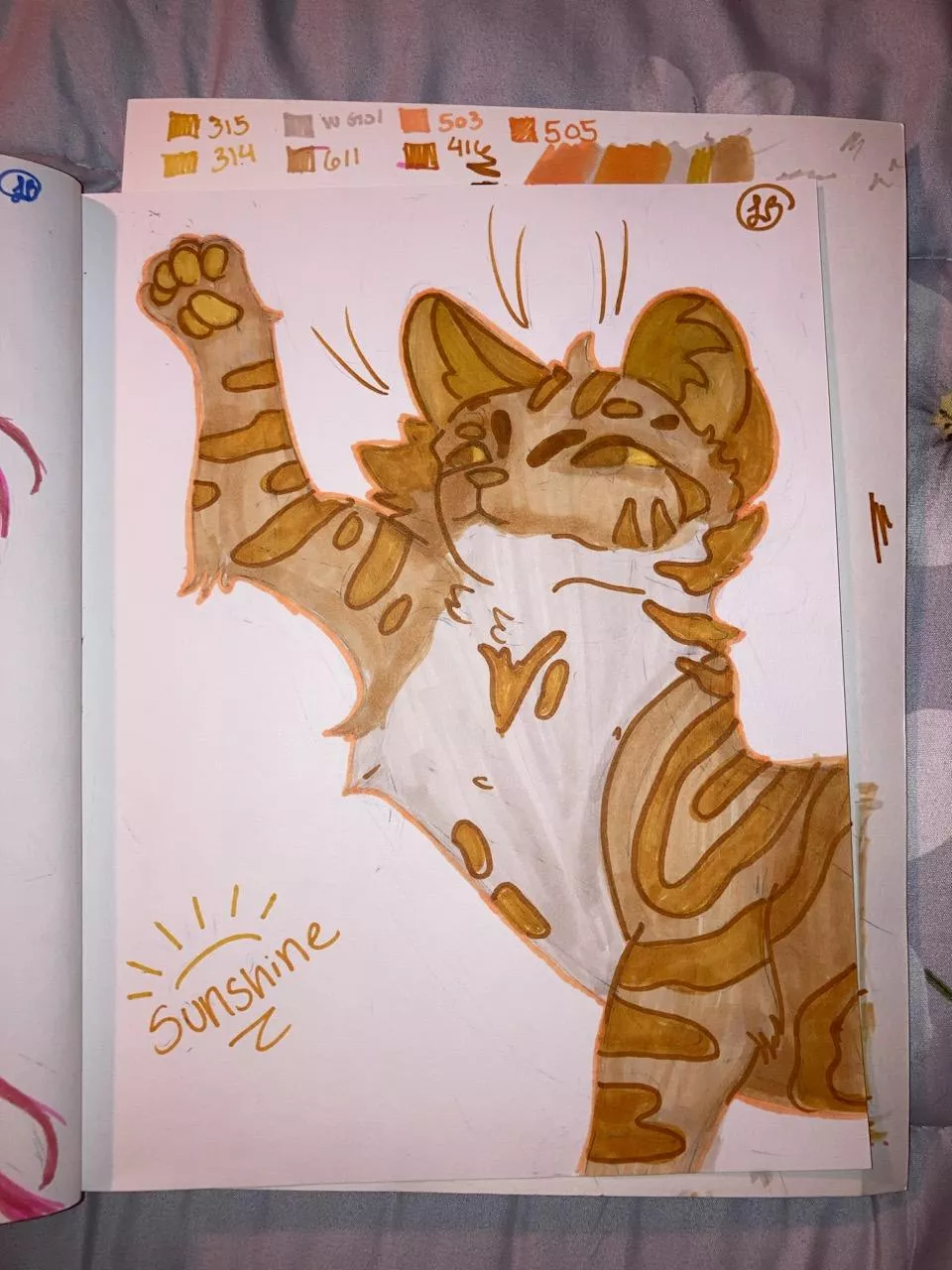 Not a furry, but my girlfriend drew me as a cat! Thought you guys might appreciate it :)