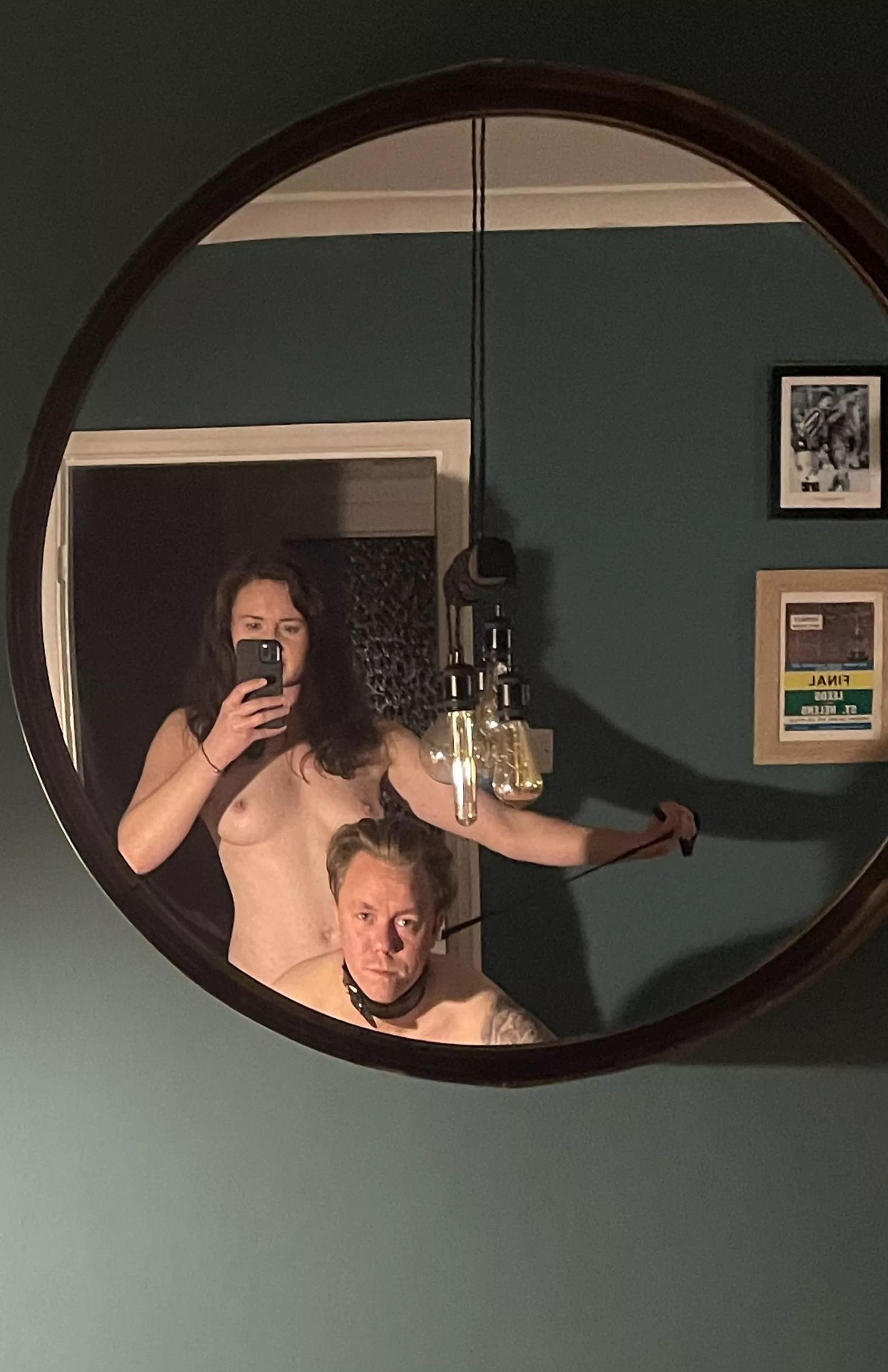 Pegging from my mistress while on a leash