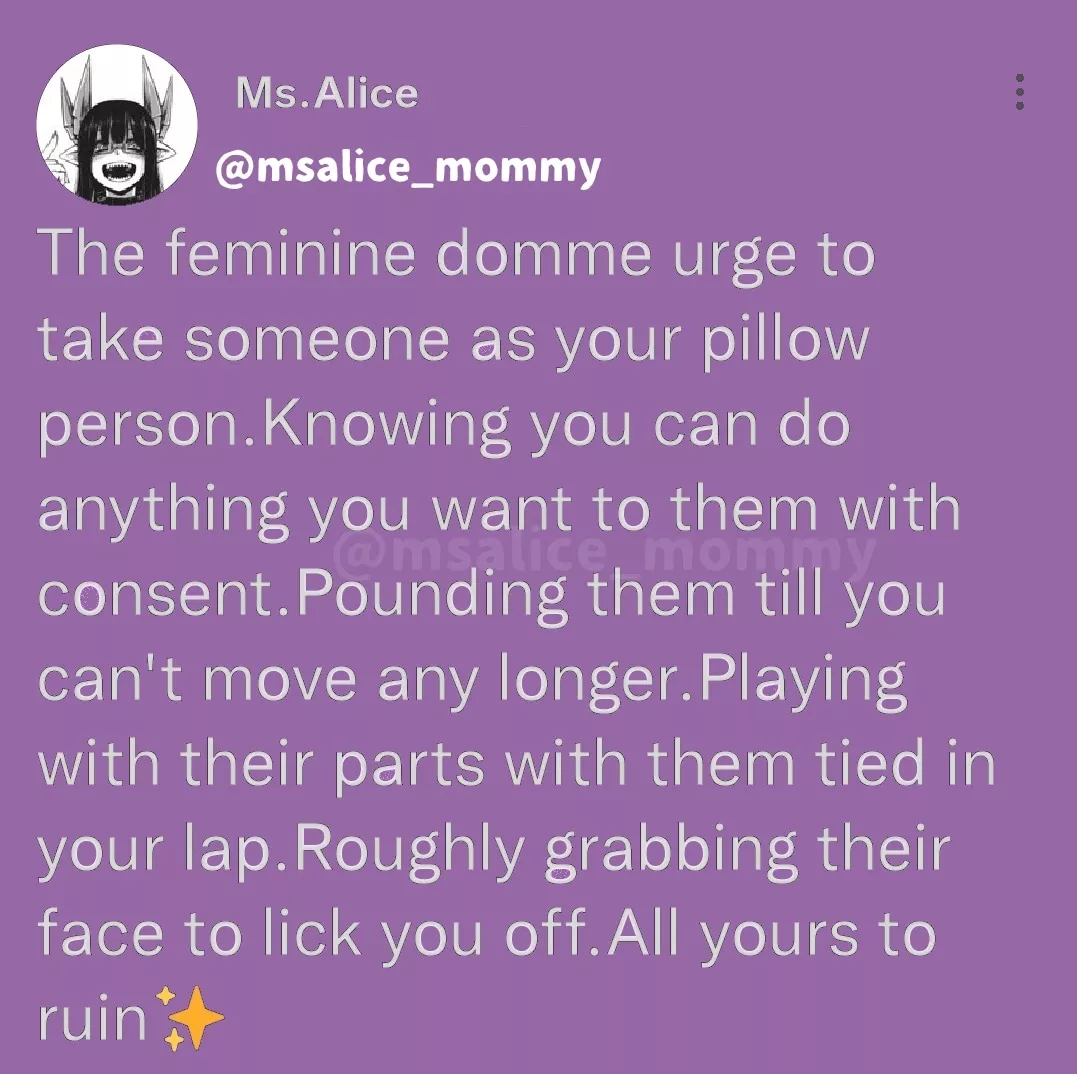 Pillow person is a gender neutral term I used instead of pillow princess or prince 💜