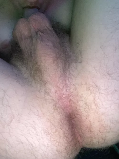 view of my tight asshole while sucking myself