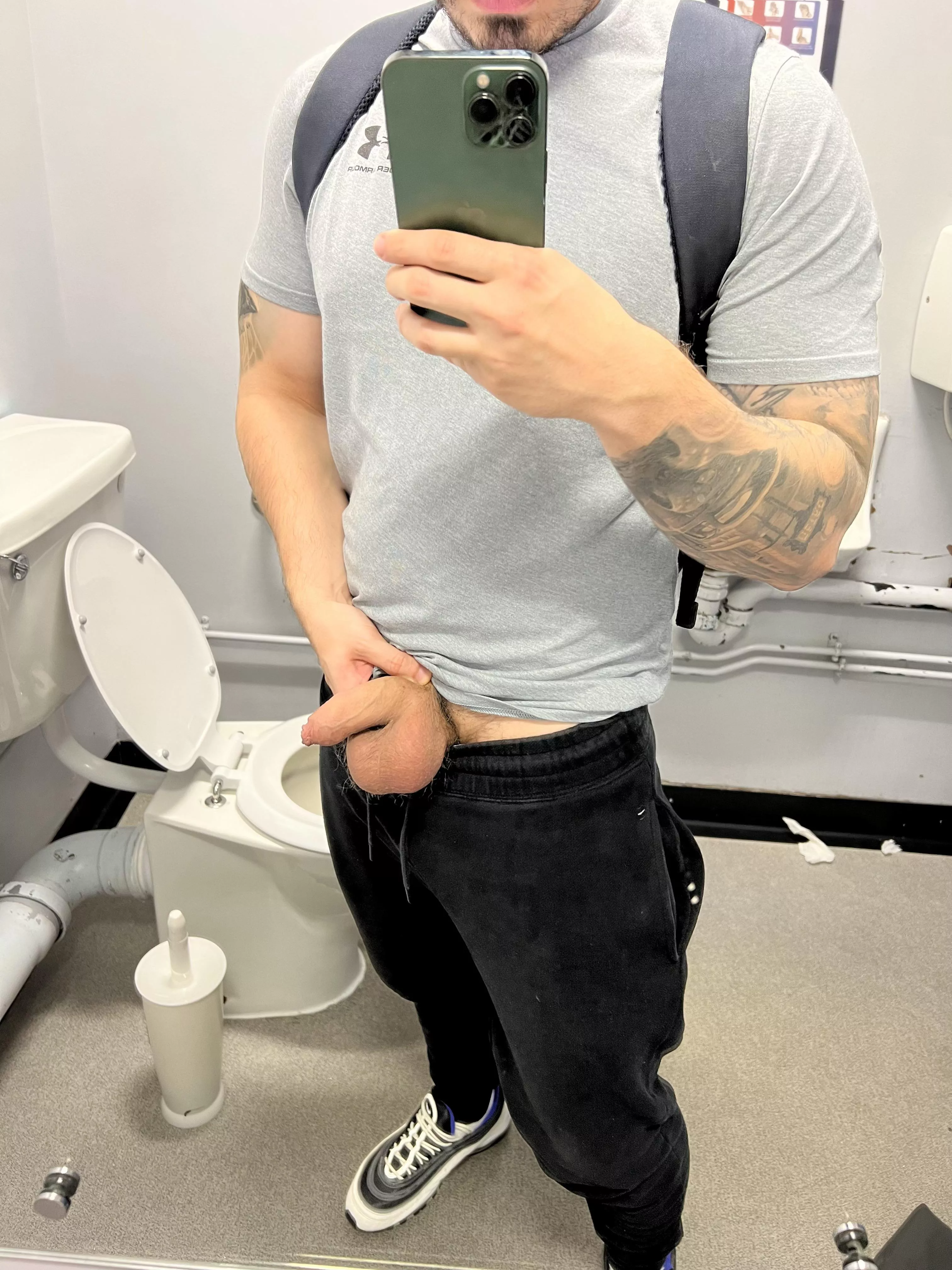 (26) I wanna spread my big cock and balls all over your face