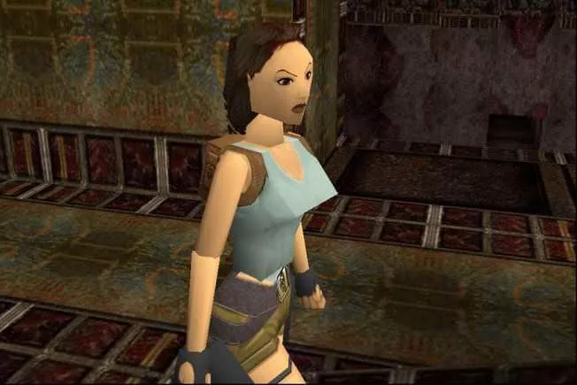 Admit it. you definitely did at least once. Lara Croft. (1996)