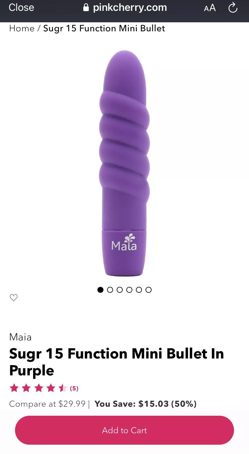 I (M22) bought my very first toy. Yes I know it’s a vibrator, but that’s all I really need/want right now