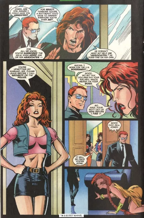 Marlo Showing Gyrich The Door [The Incredible Hulk (1968) #451]