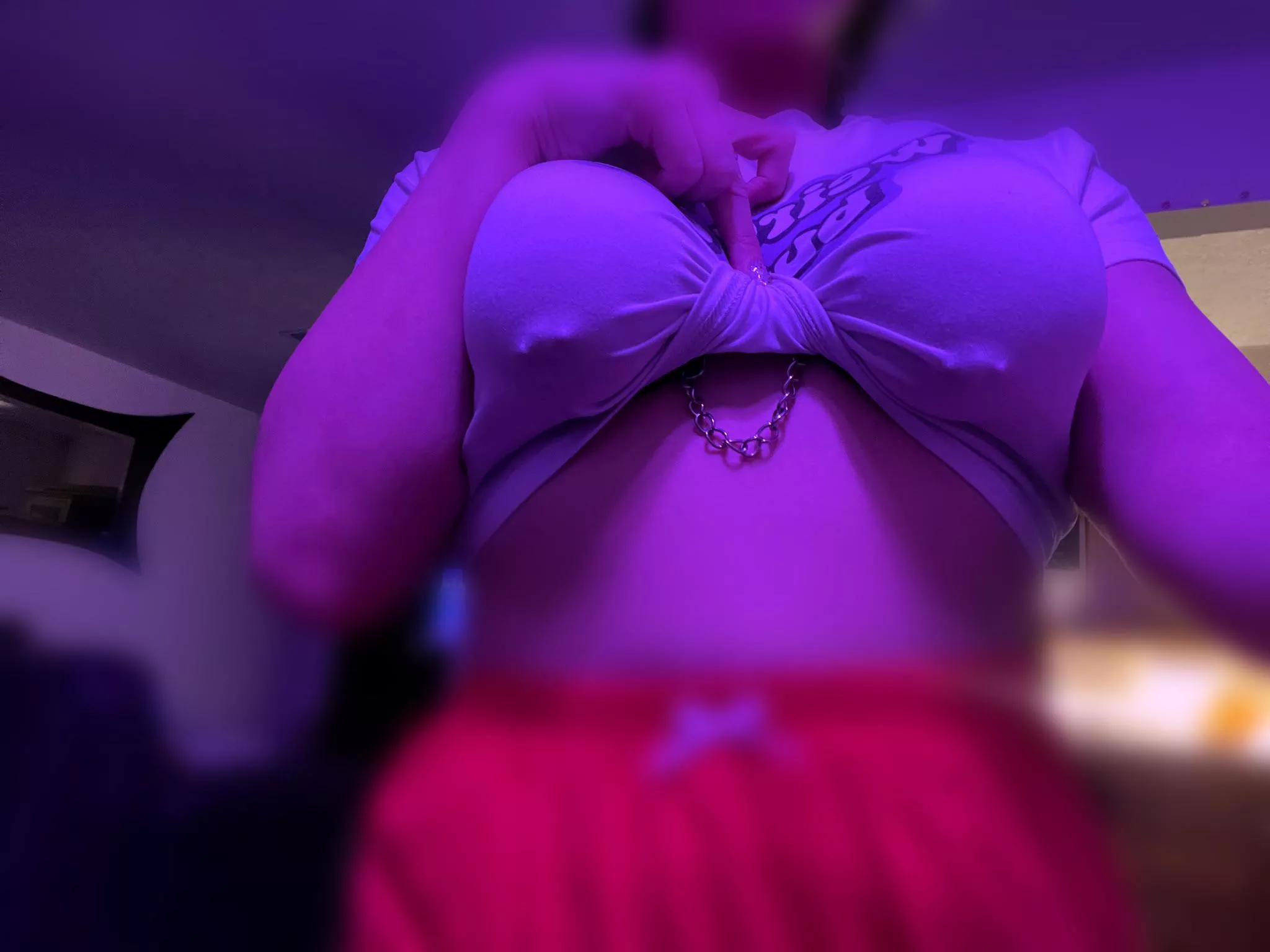 messed around with bondage gear and tight shirts, hehe