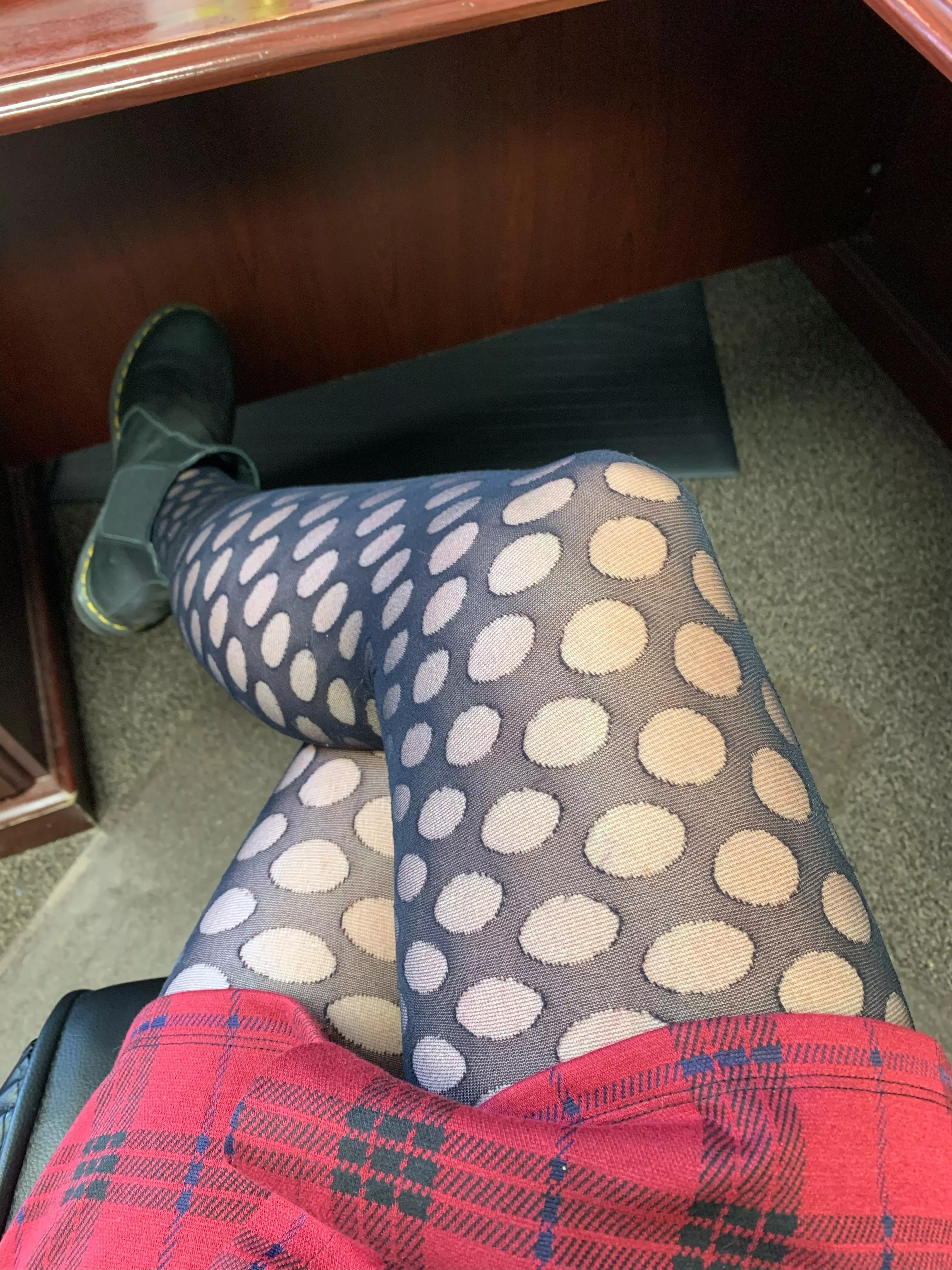 My husband figured out years ago how to get me to wear tights every day (still not totally sure how!) After all that time, he still gets SO excited. Hope you do too!