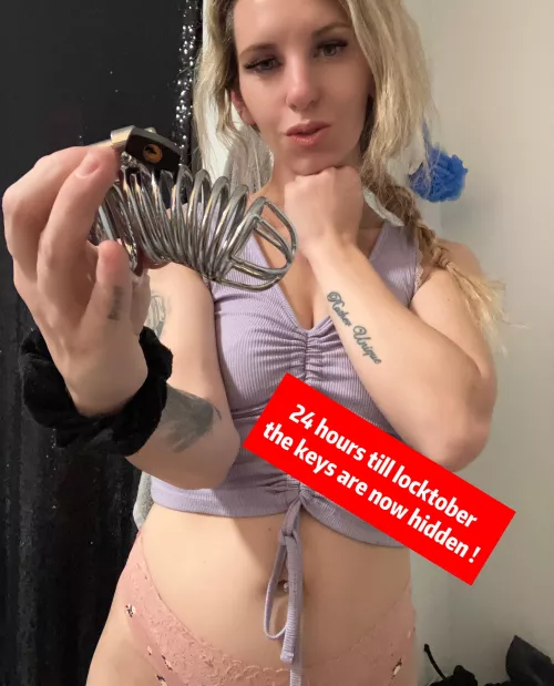 The keys are officially in my secret hiding spot chasity subs ❤️ 🔑