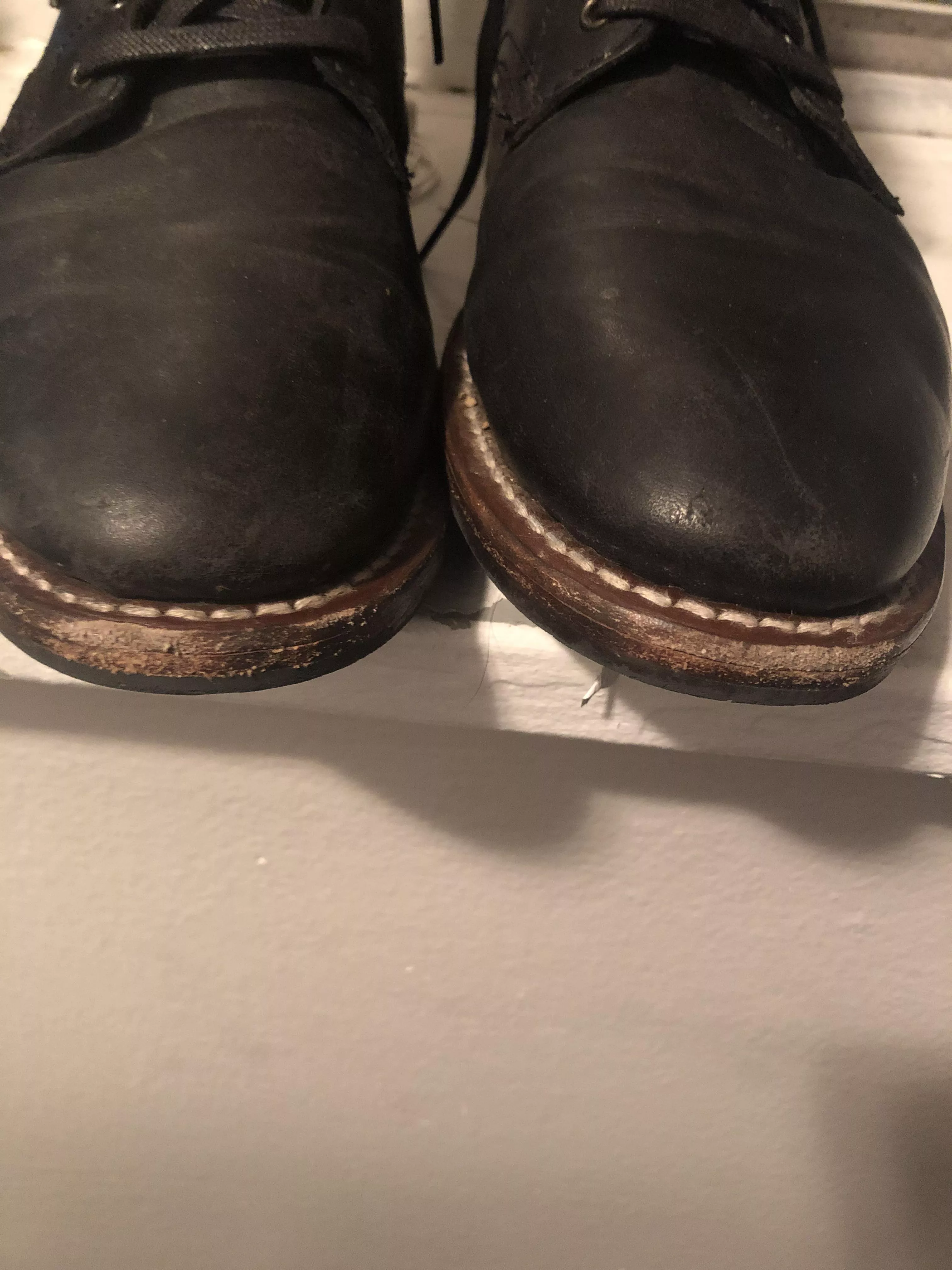 These two scuffs happens the first week I got my Thursday boots while I was changing my oil and it’s driving me crazy. What’s the best way to fix this?