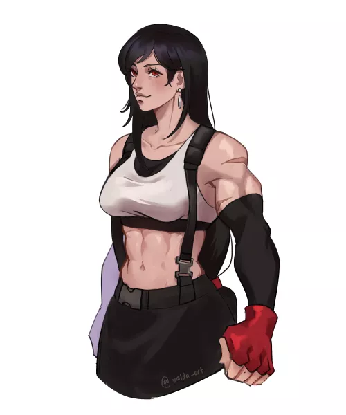 buff Tifa with scars (@valdaarts) [Final Fantasy 7]