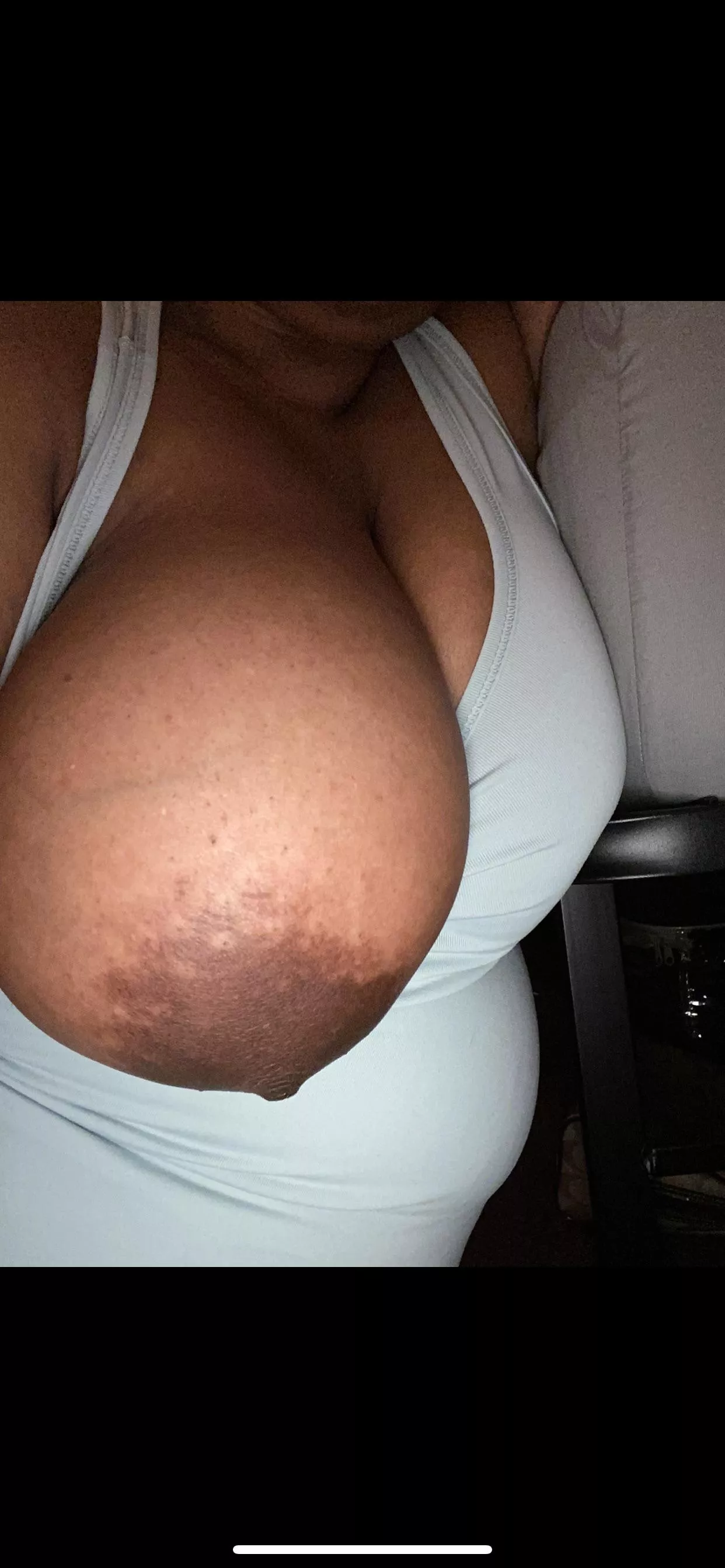 Calling all husbands who love big tits, mine is playing peek a boob