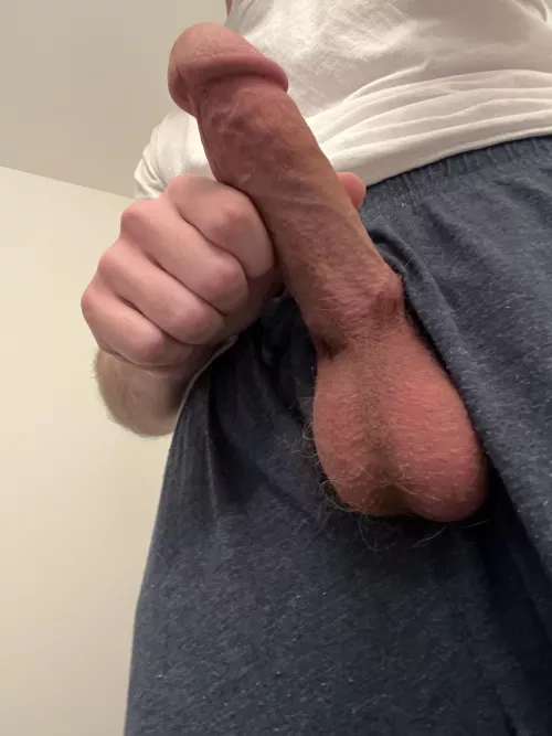 Home from work and my dick is ready for some sloppy head