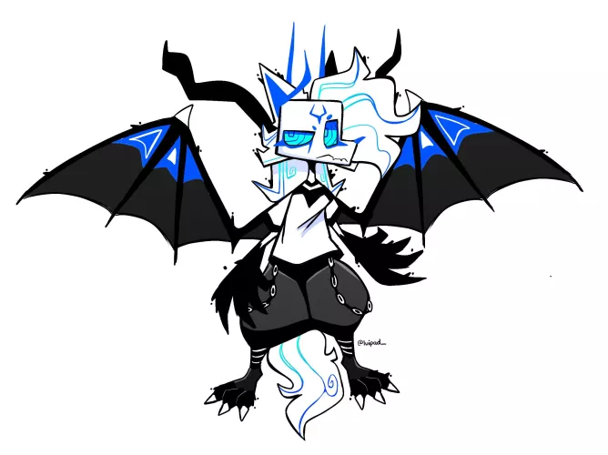 How’s my edgy kitsune dragon