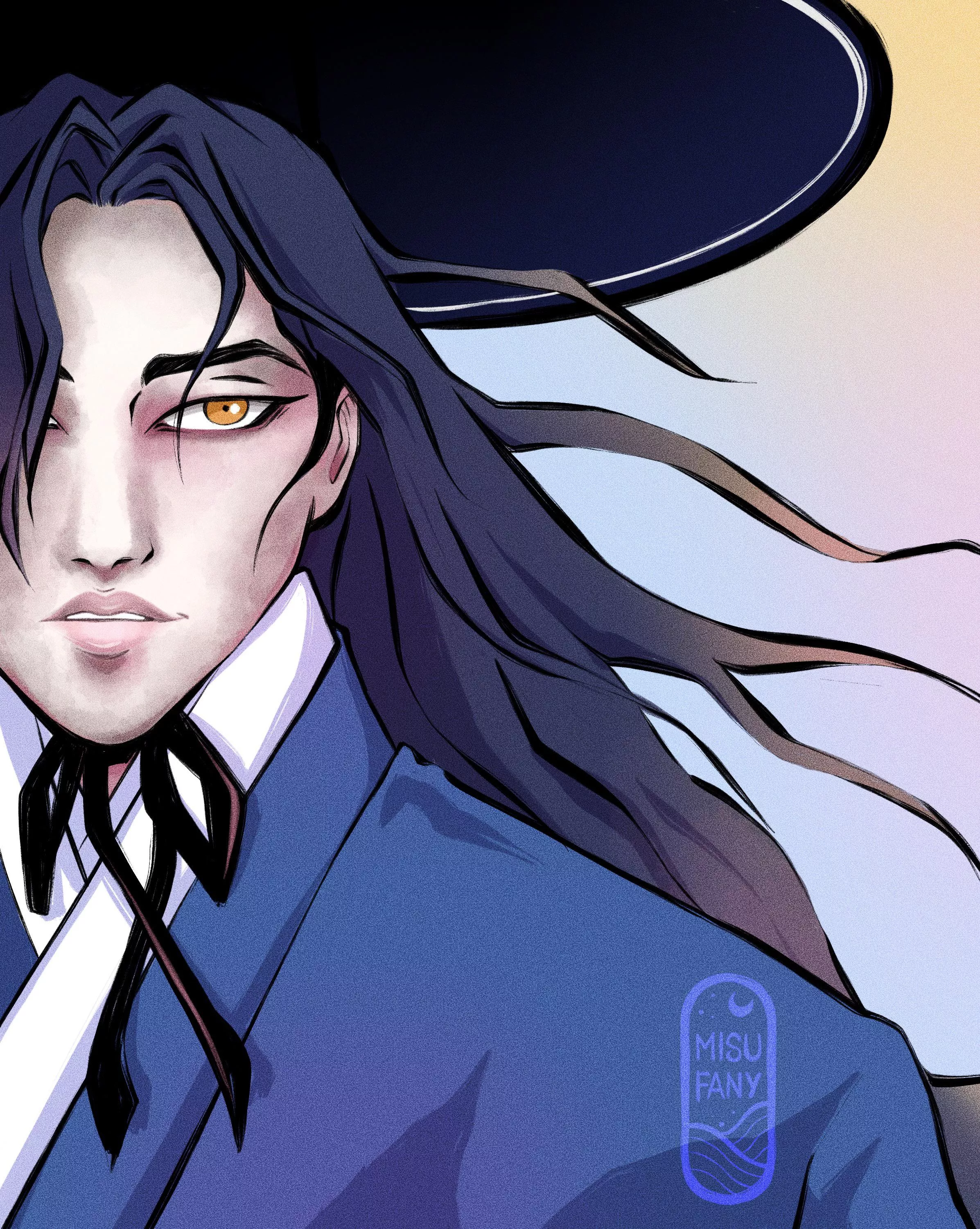 Long-haired Seungho 💙 [Painter of the Night]