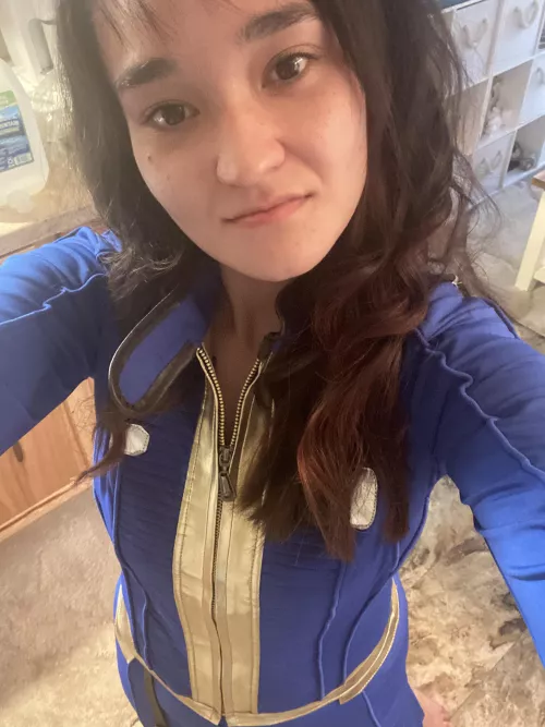 Me cosplaying as a Vault Girl from Fallout 🥰