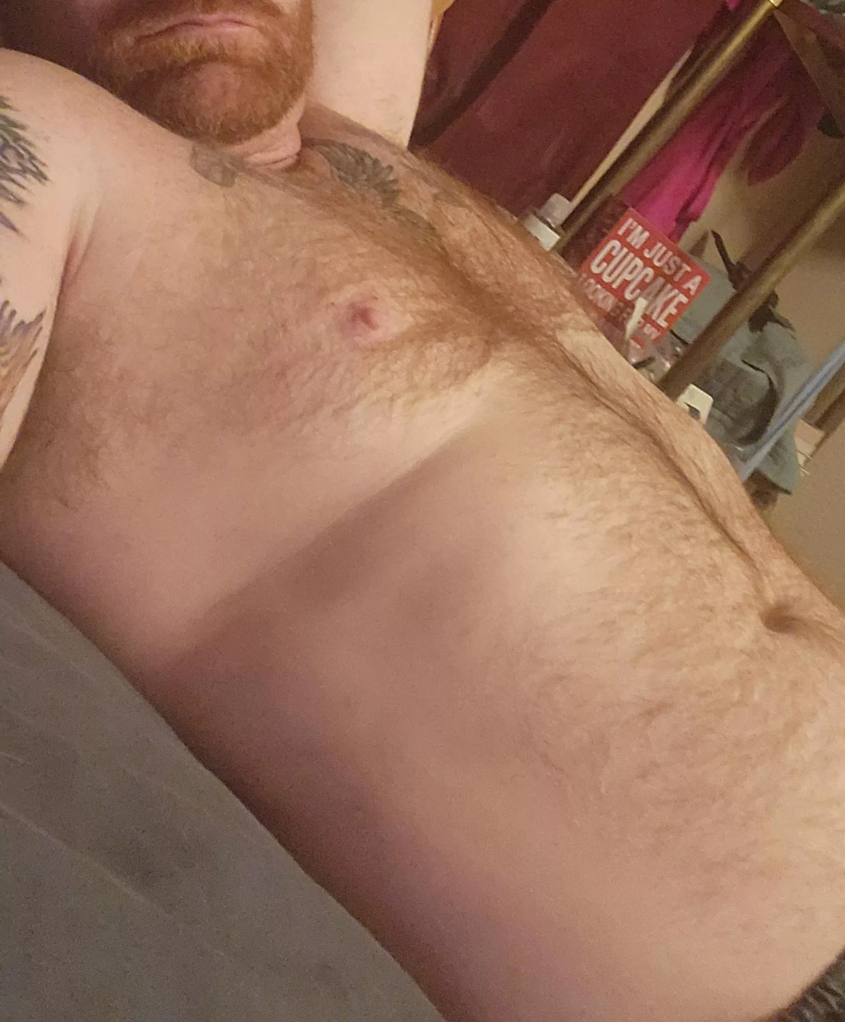 Of course you can lay your head down on my chest.