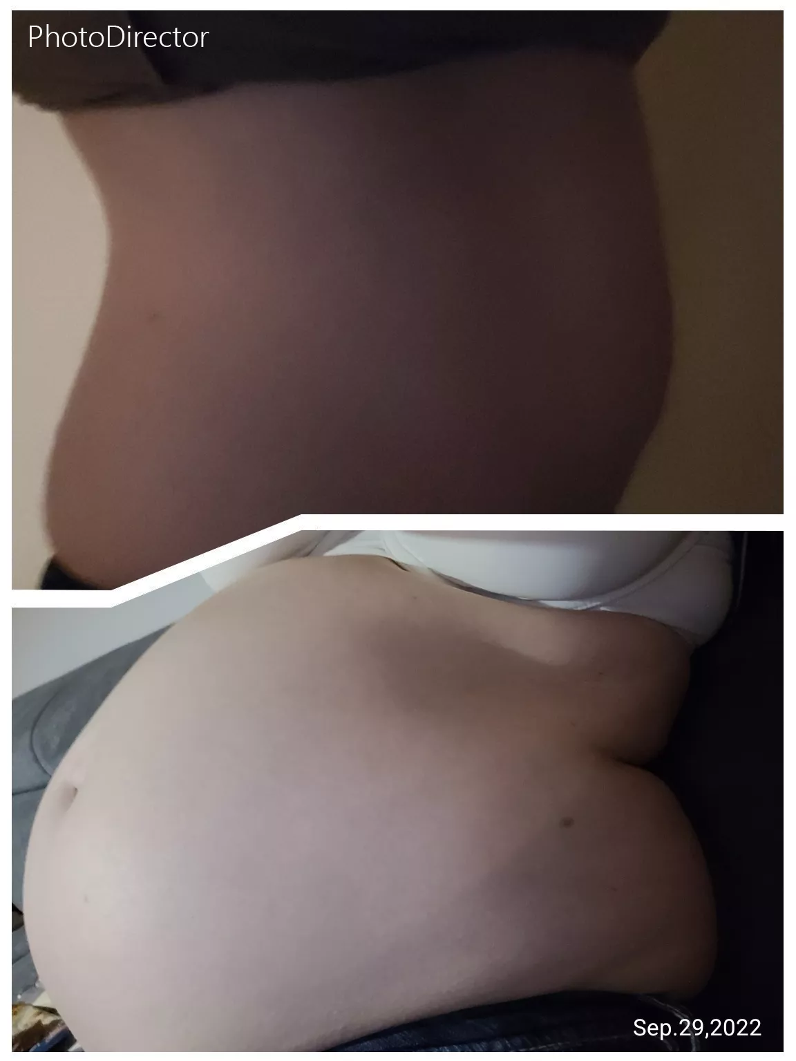 one year ago and now...I think I did a good job