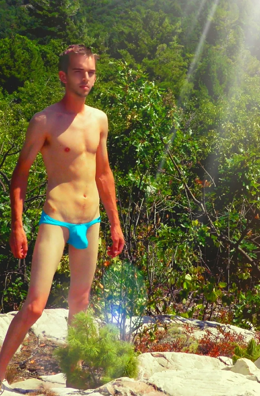 Out being wild in nature in my little bikini's