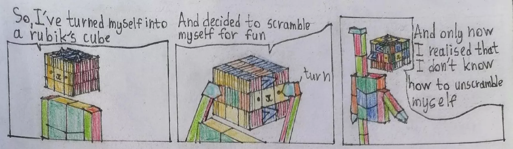 rubik's cube (art by me)