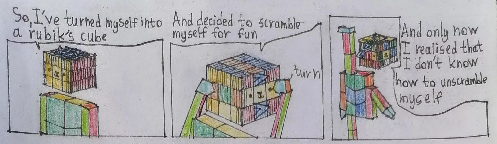 rubik's cube (art by me)