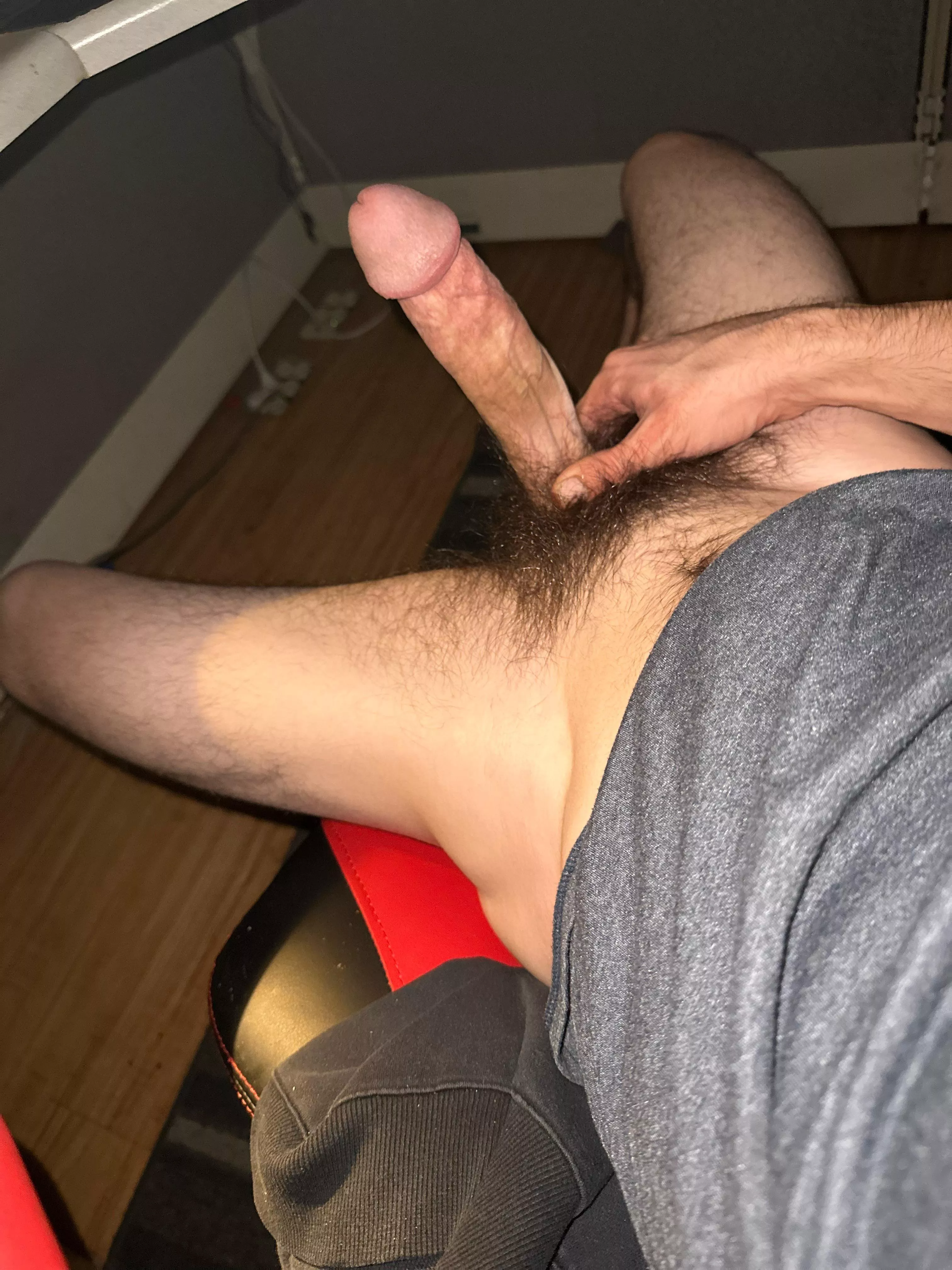 Wife’s asleep and this cock needs to cum