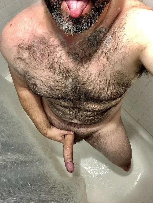 Care to join Dad in a nice warm shower?We’ll kiss, cuddle, and fuck for an hour. (42)