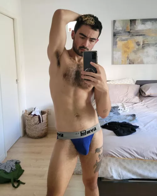 fifth workout in this jock 🥵 sending to a lucky boy soon 🤤