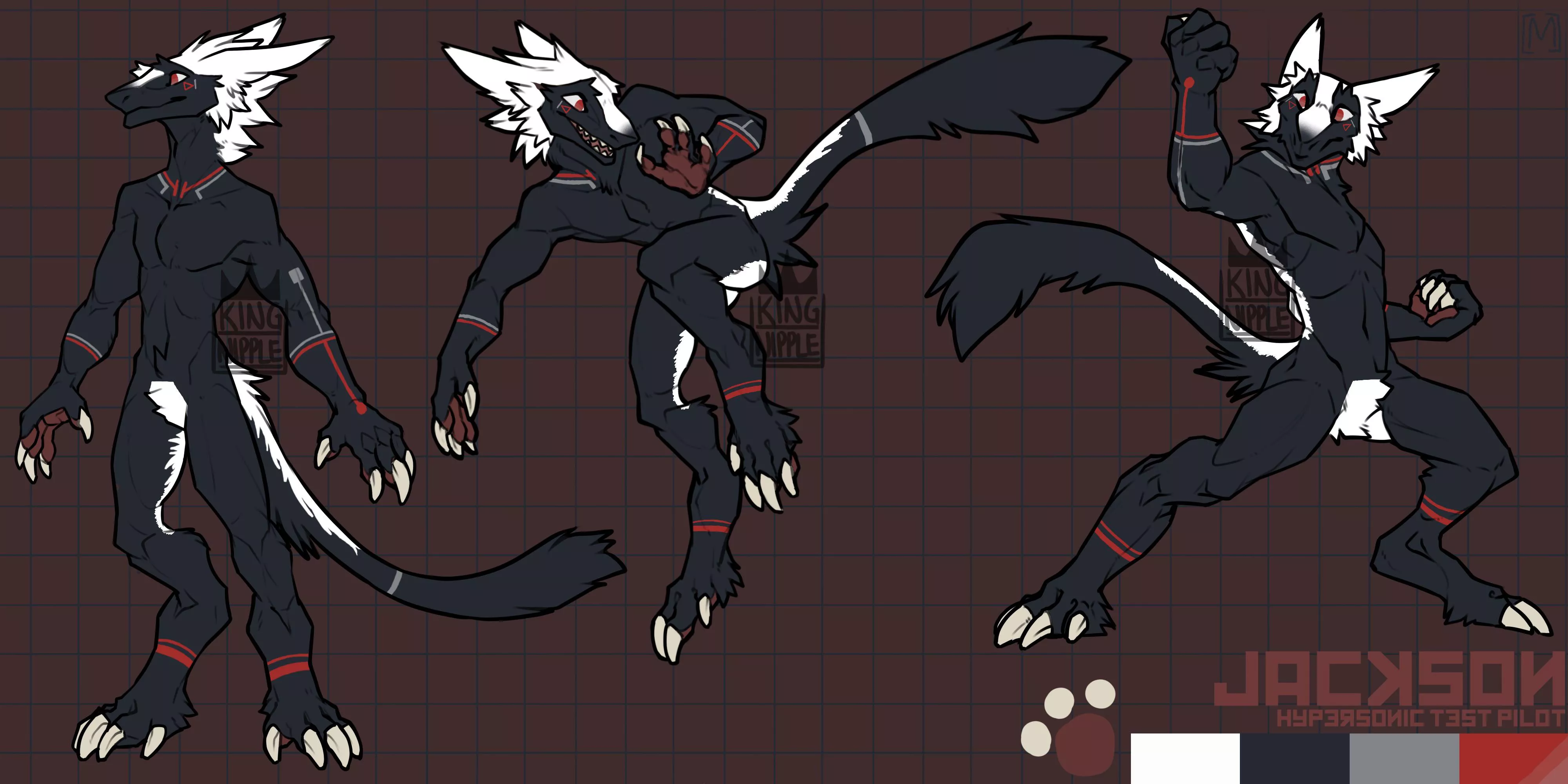 Made a new sergal, his name is Jackson and he test flies jets for a living