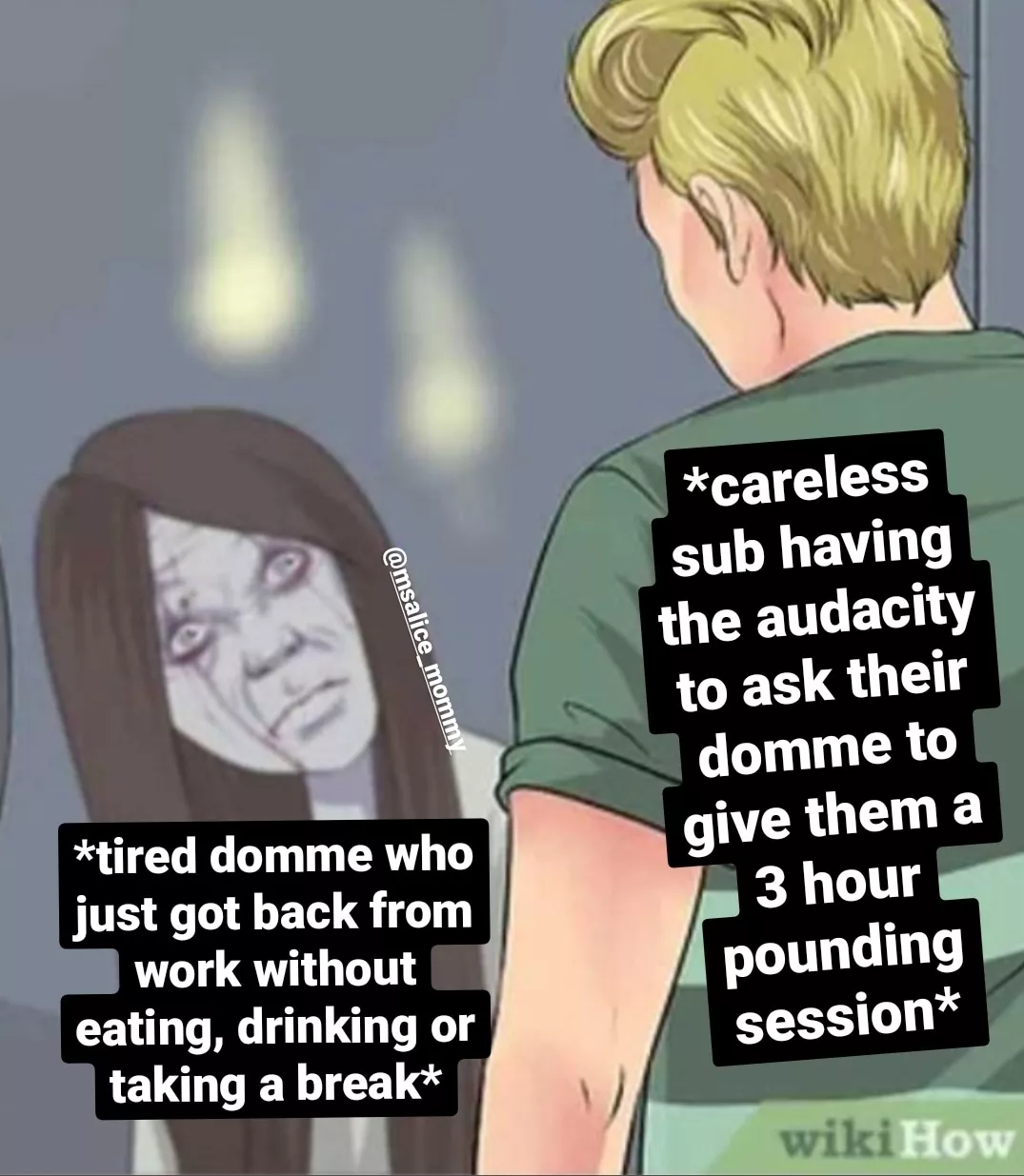 Memes are a great method communication, please remember to make sure your partners priority needs are met before your wants are taken care of💜