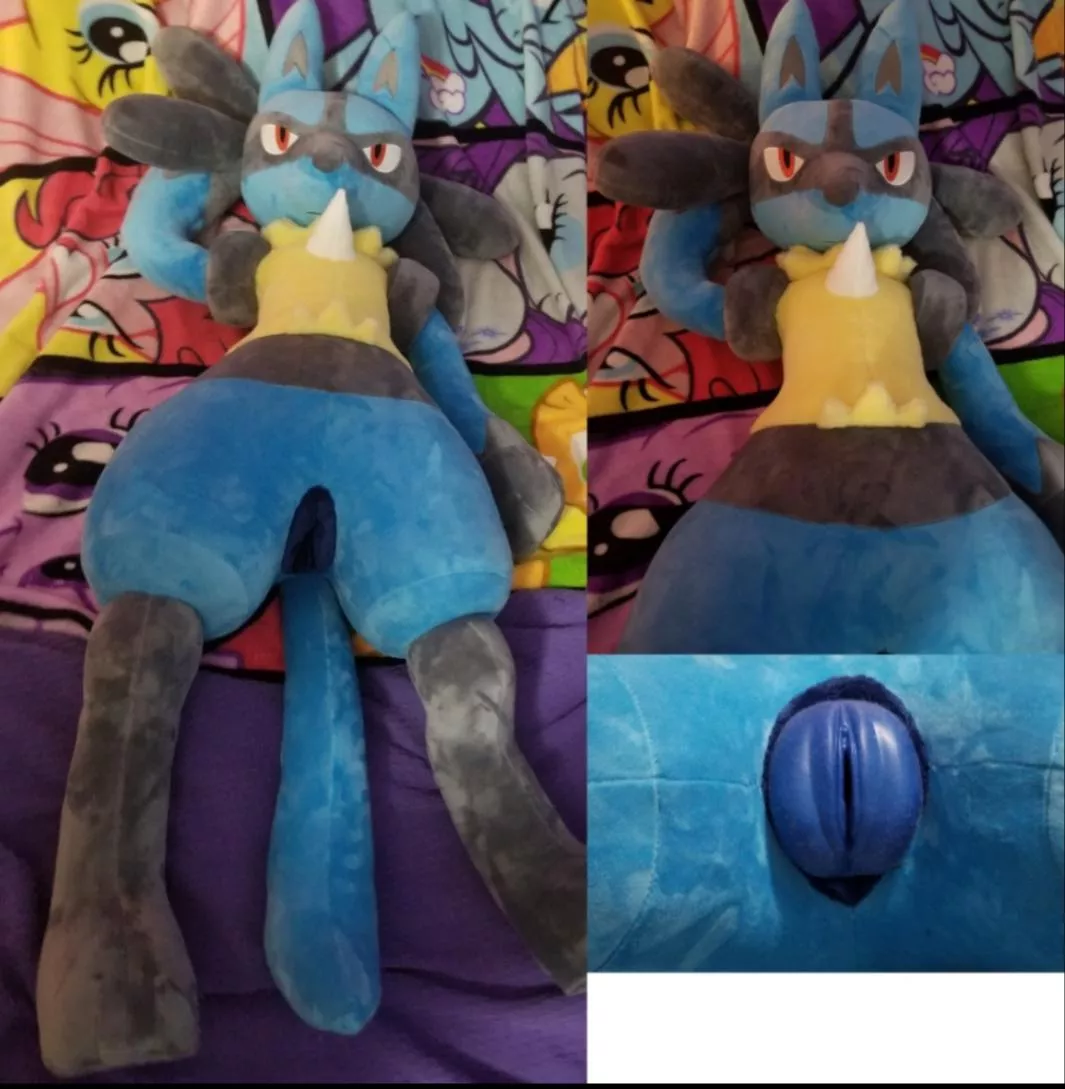 Recently commissioned NSFW fuckable life size Pokemon Lucario with one large SPH for Bad Dragon's Zoie fox toy [f] (Furrysale)