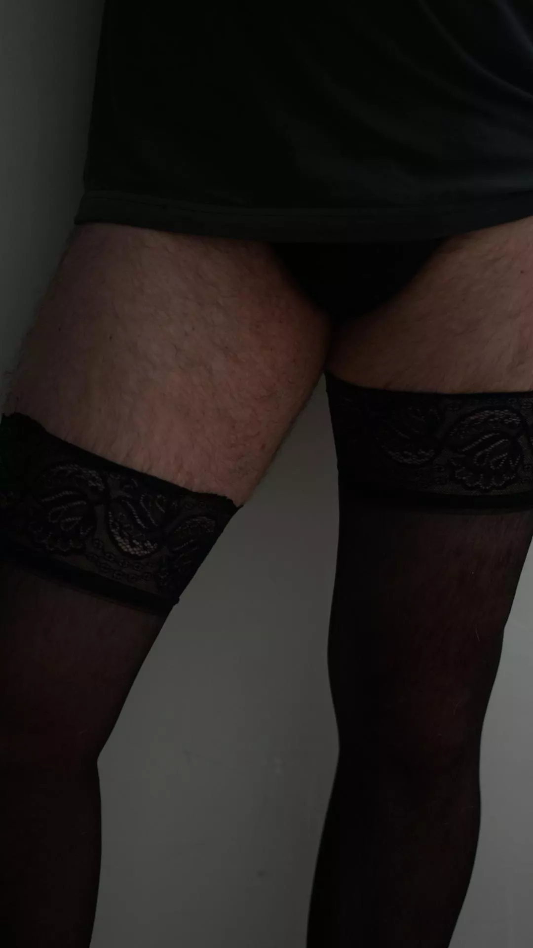 First time wearing my GF clothes, is hairy ok? 😕