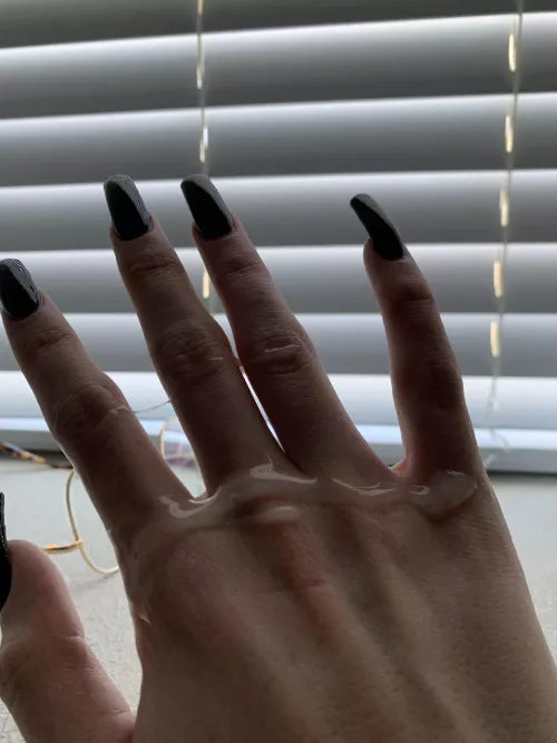 Gave hubby a handjob and this was the result 😇