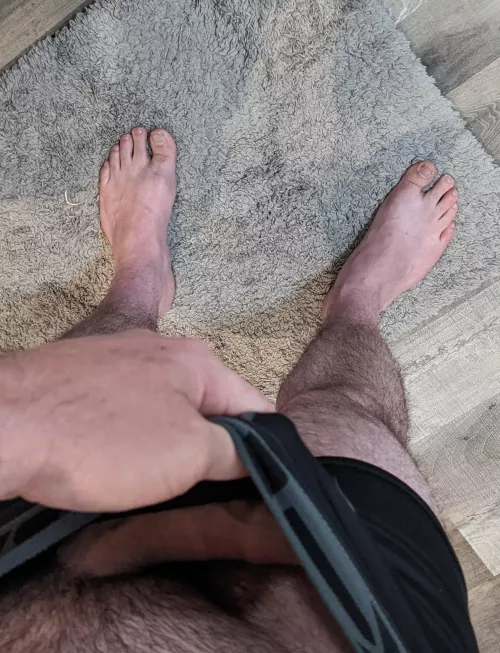 He is always trying to sneak into my feet pics...