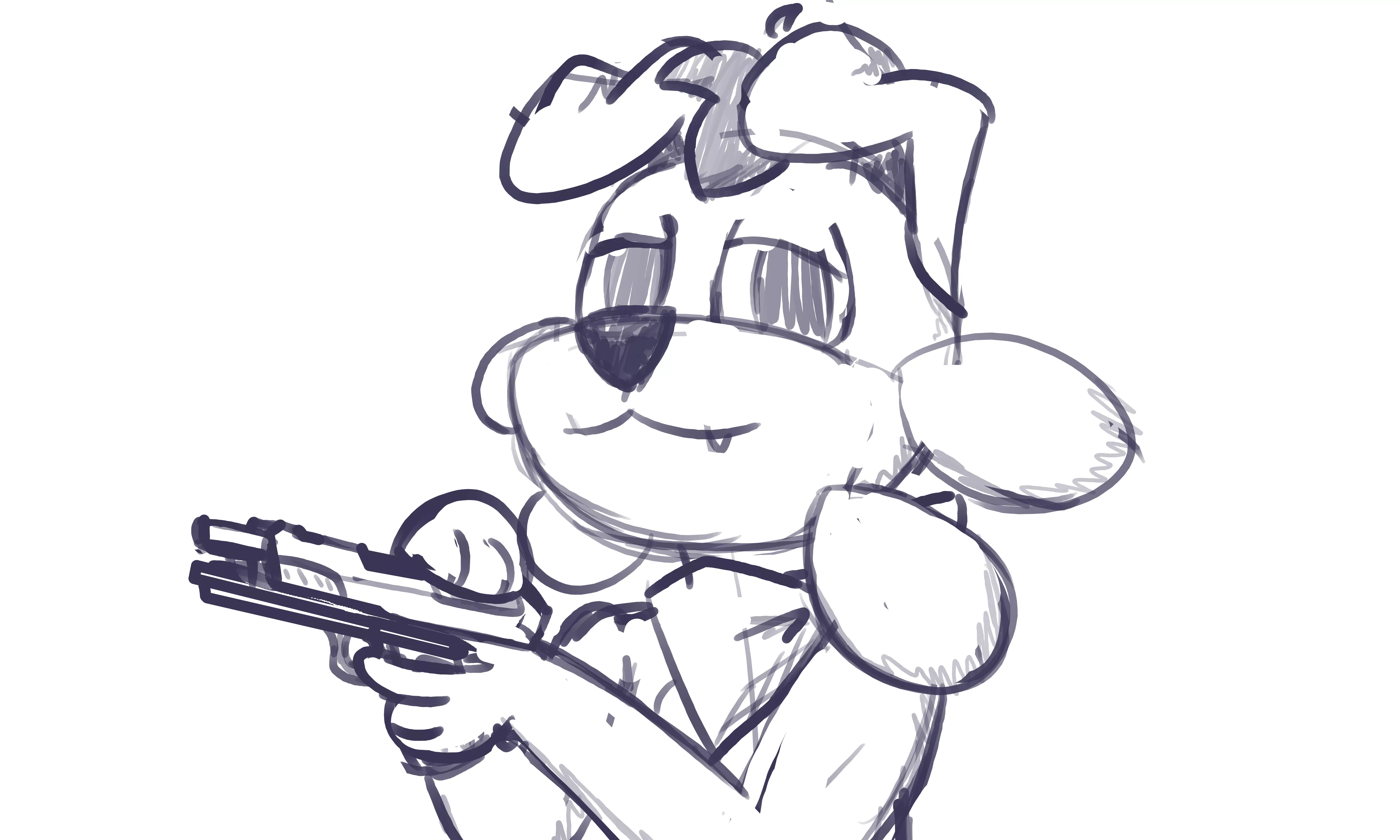 If you dare touch my nose again. I will aim the head