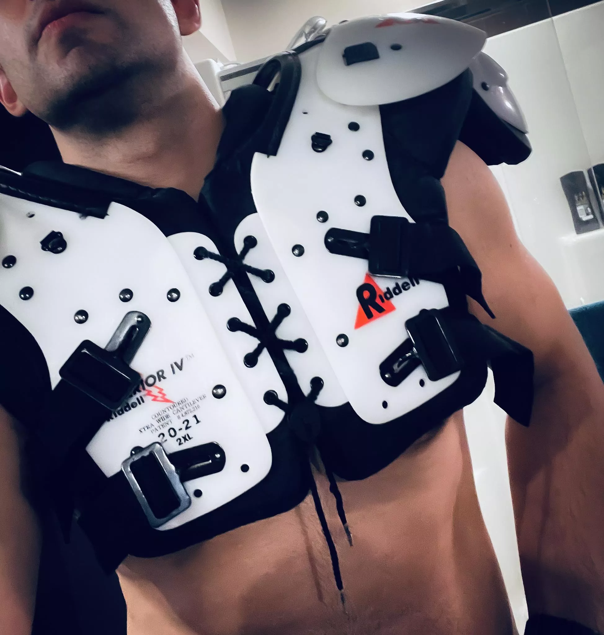 Shower time 😏 who wants to get my back? {sports gear}