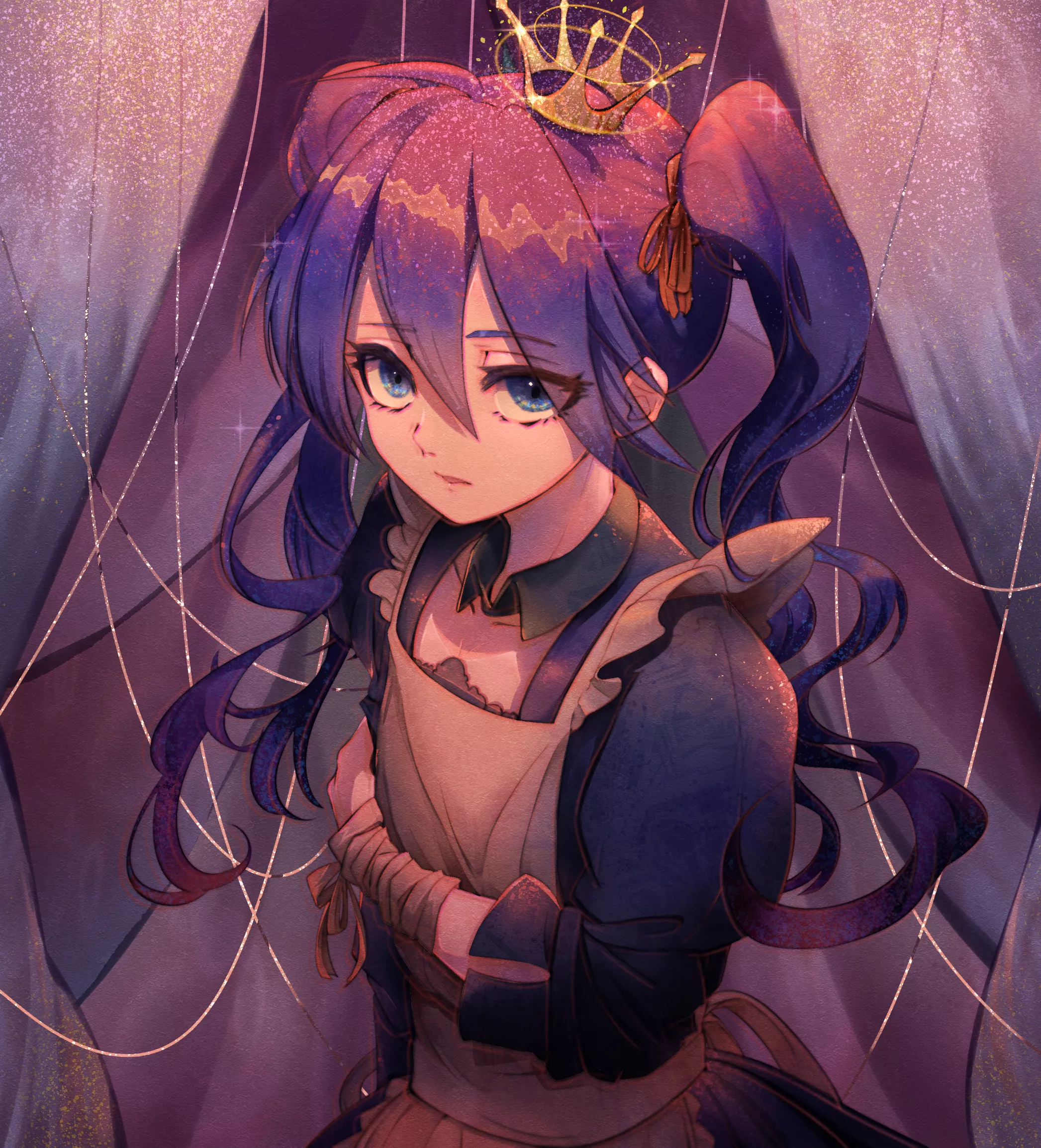 A maid outfit and a tiara are a deadly combo