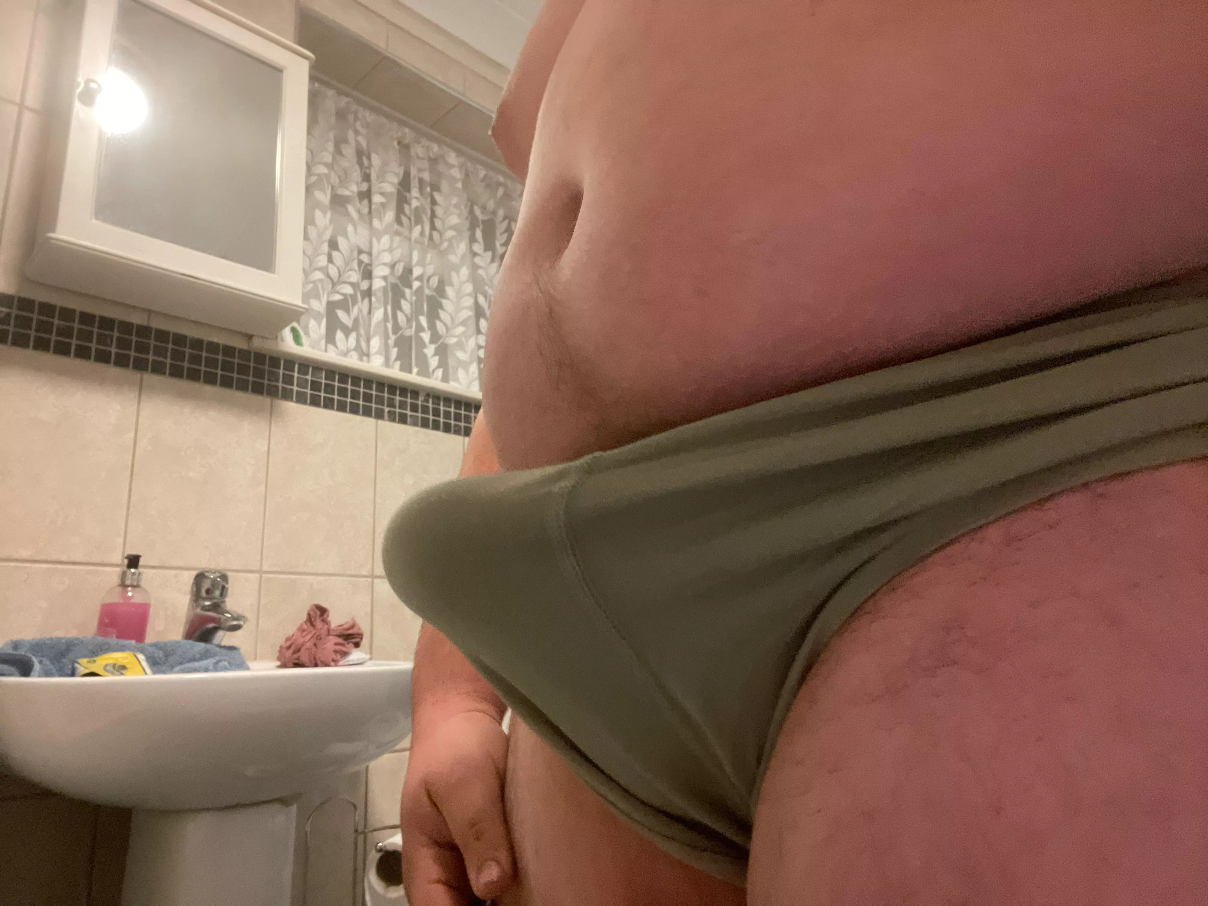 About to pee in panties dm to see have to be quick 😉