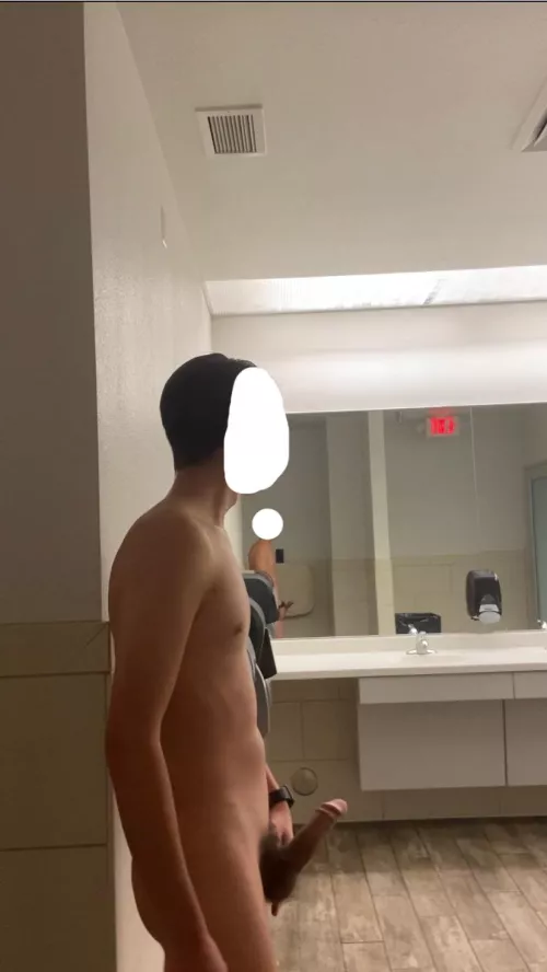 Got a bit risky in my school’s restroom