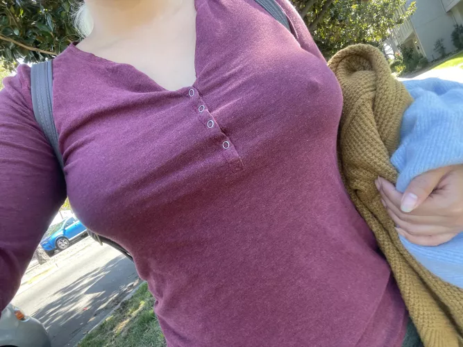 Nips hard but my heart soft